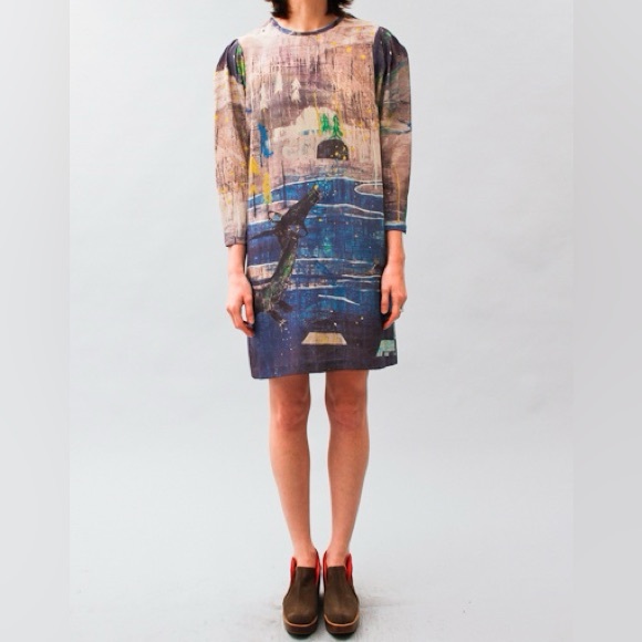United Bamboo 3/4 sleeves knee-length soft silk dress (I’m 5’3”). - Picture 2 of 16